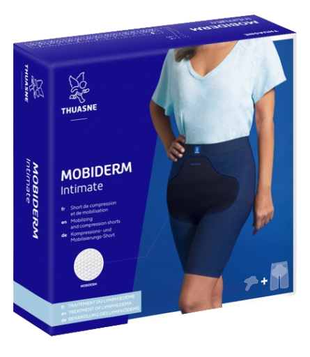 Tamsiai mėlynos spalvos Mobiderm INTIMATE moteriški šortai - Image 4