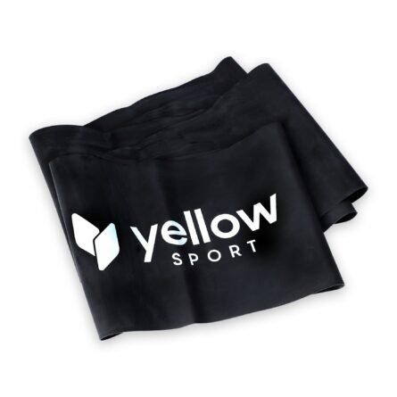 Juodos spalvos treniruočių guma YellowFlat - Image 1