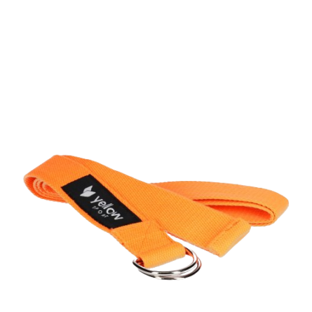 Oranžinės spalvos jogos dirželis YellowSTRAP - Image 2